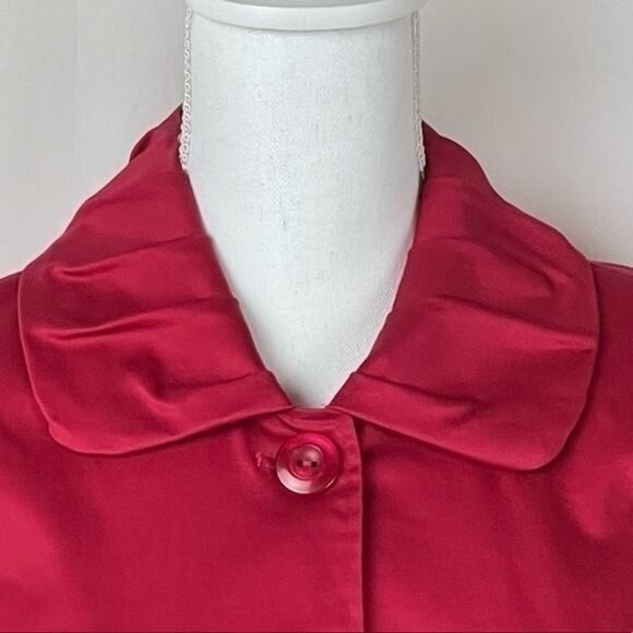 Chico’s Red Button Down Career Office Date Night Jacket NWOT Size 8 - Picture 3 of 11